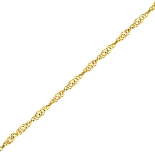 Gold Plated Sterling Silver Signapore Chain