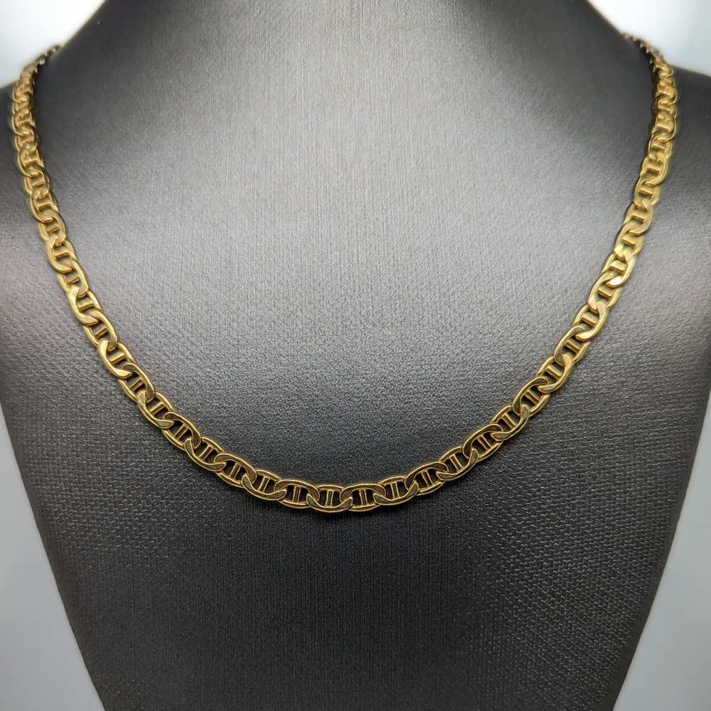 10kt 4mm Mariner Chain
