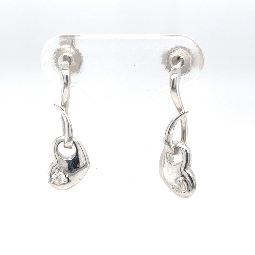 10kt White Gold .18ct Diamond Stud Earring