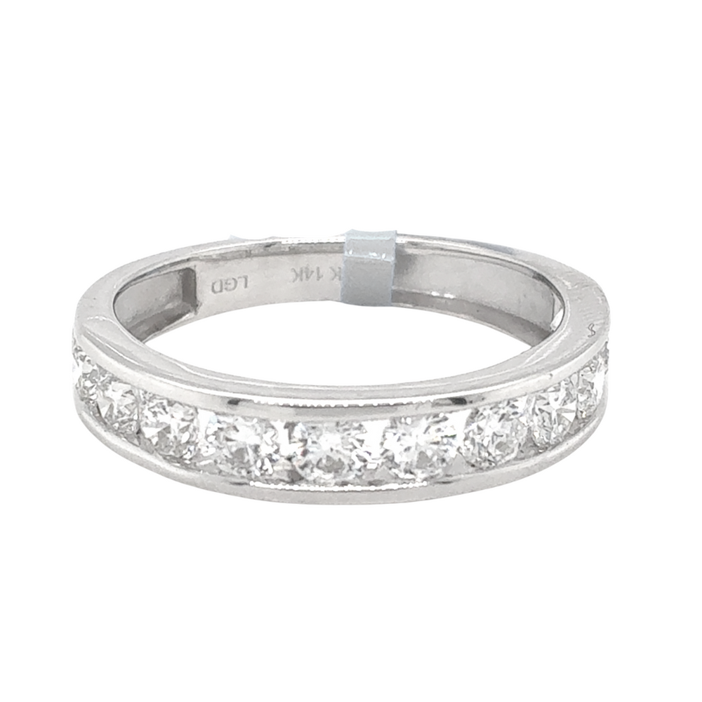 14kt White Gold .75ct Lab Grown Diamond Band