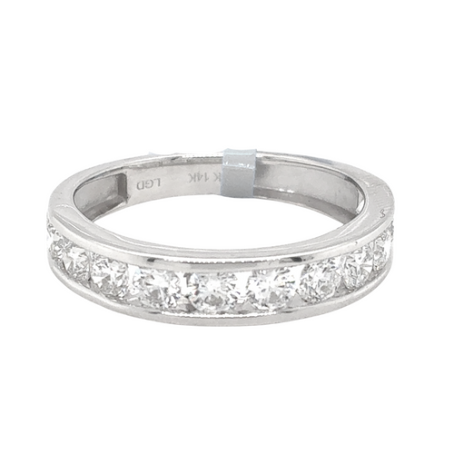 14kt White Gold .75ct Lab Grown Diamond Band