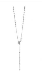 14k White Gold Hope Rosary