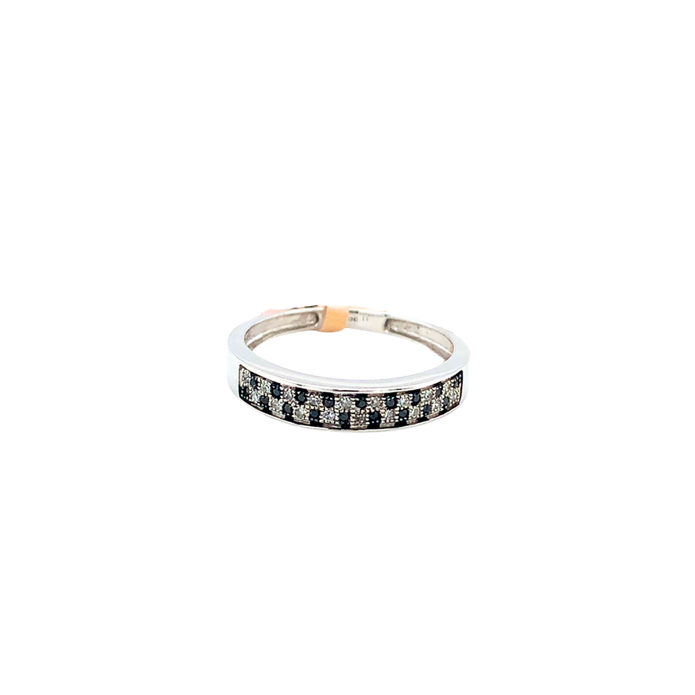 10kt White Gold .11 tw Diamond Ring