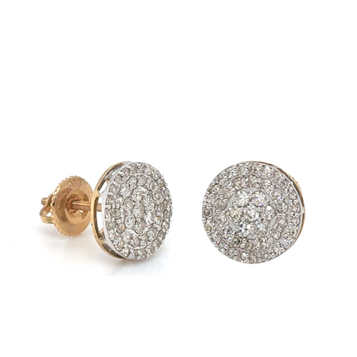 10kt Yellow Gold .65ct Diamond Stud Earring