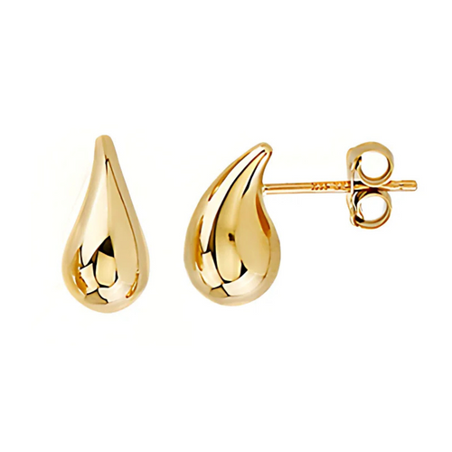 10kt Yellow Gold Fancy Drop Stud Earrings