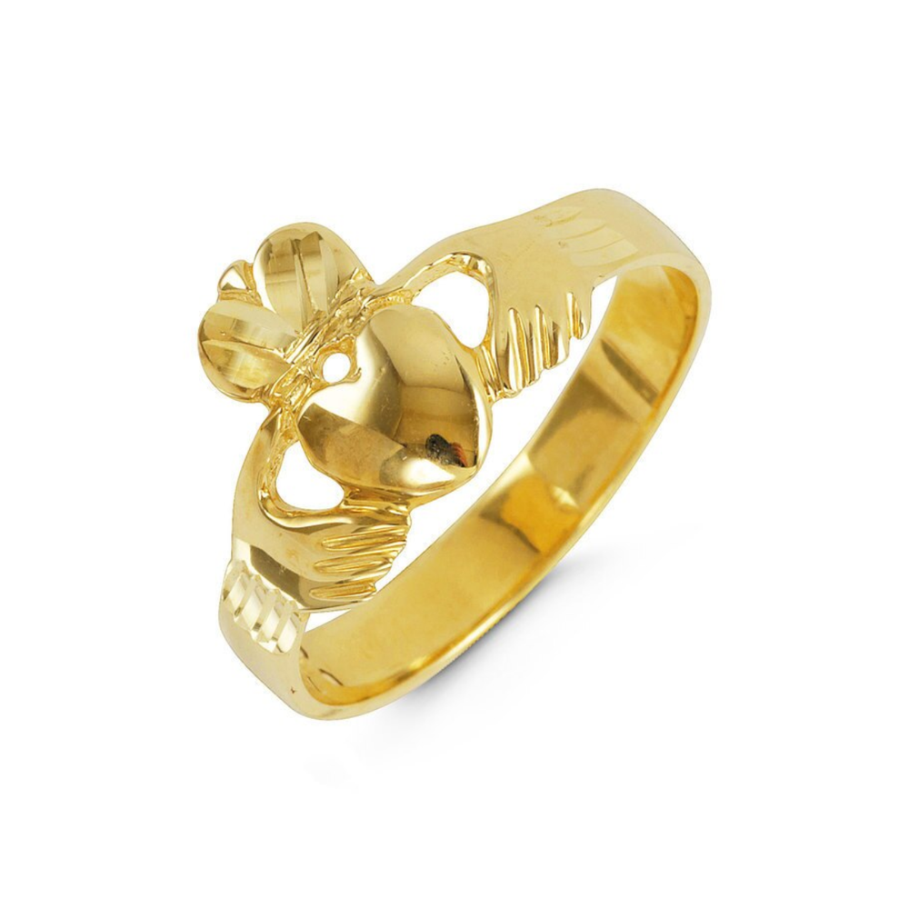 10kt Yellow Gold Claddagh Ring