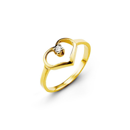 10kt Yellow Gold Baby Heart Ring