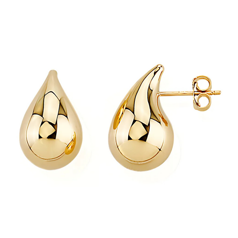 10kt Yellow Gold Fancy Drop Stud Earrings