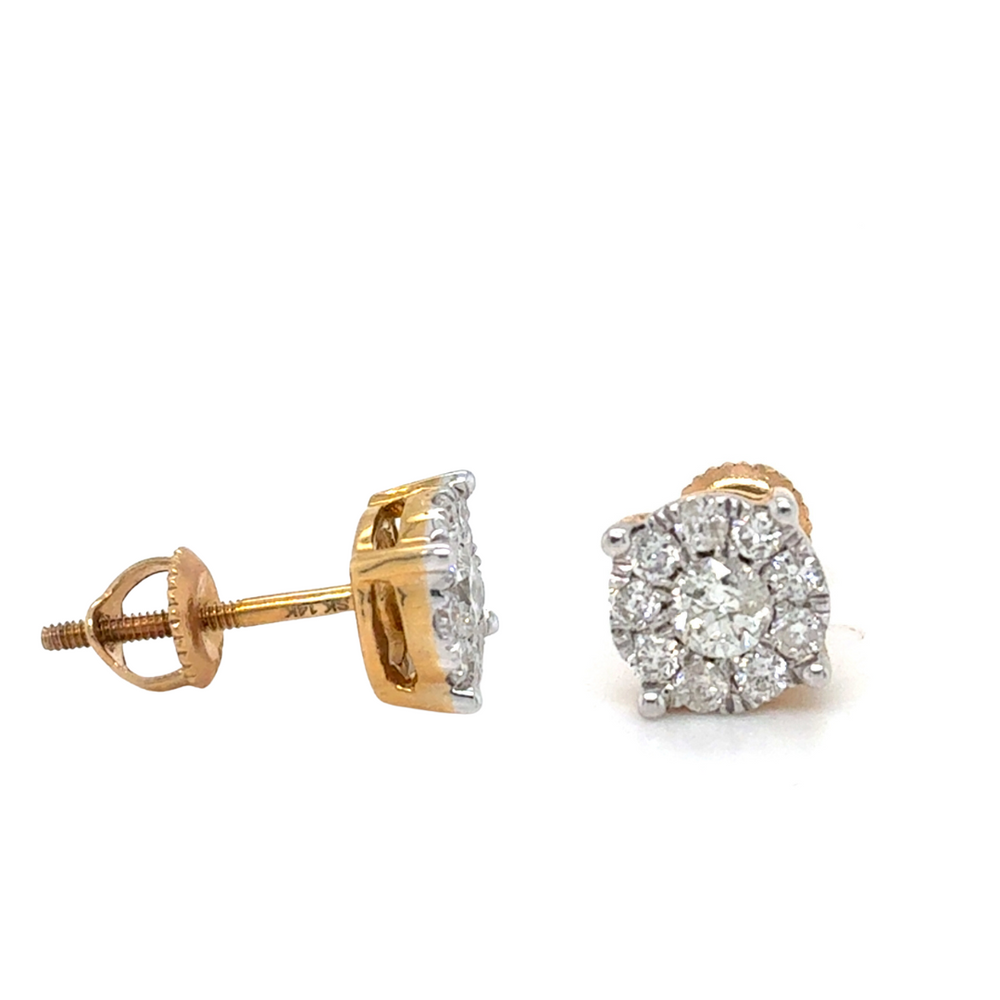 14kt Yellow Gold .50ct Diamond Stud Earrings