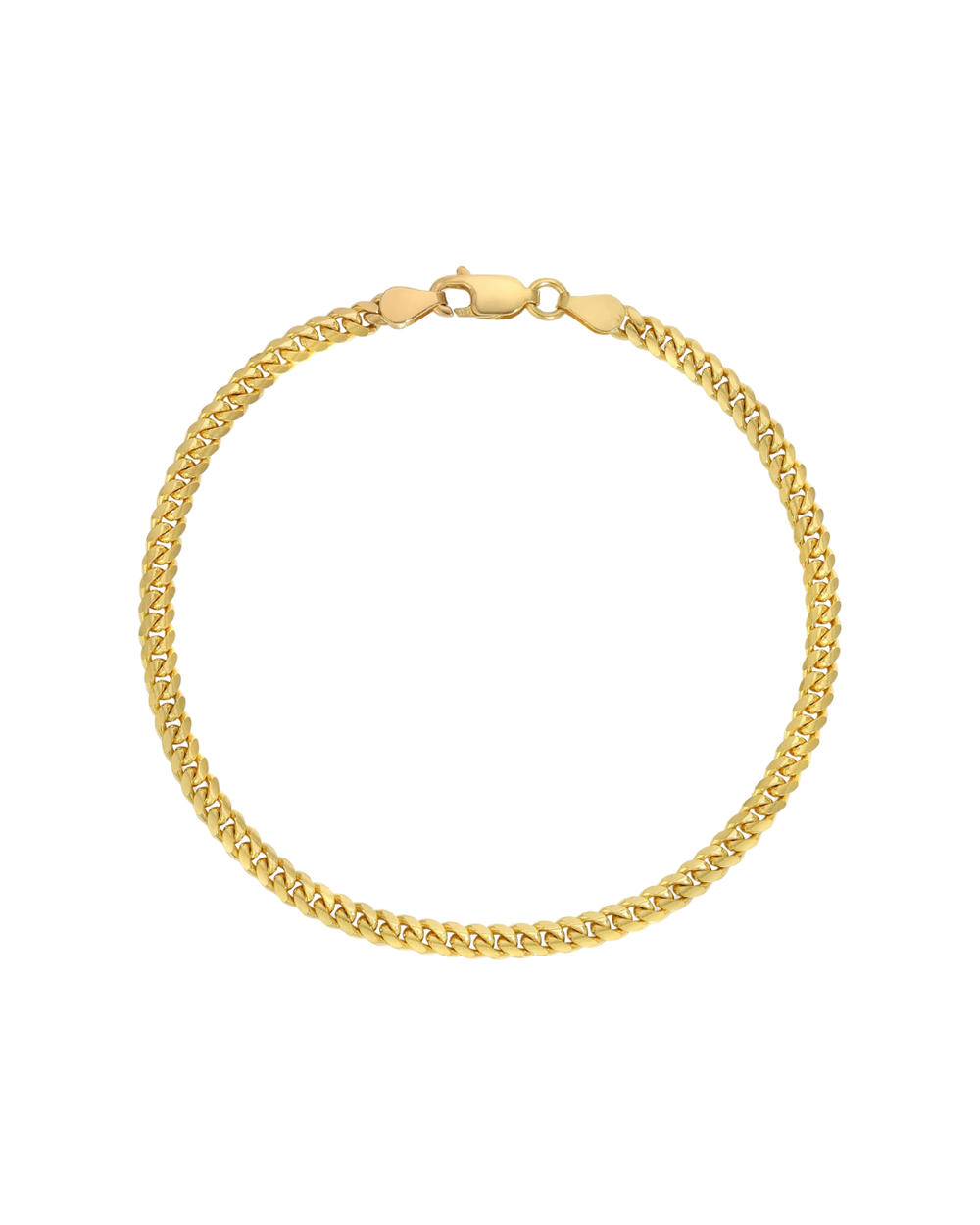 Gold Plated Sterling Silver 5.3mm Miami Cuban Bracelet