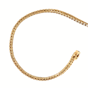 14K Yellow gold Lab Grown Diamond Tennis Bracelet