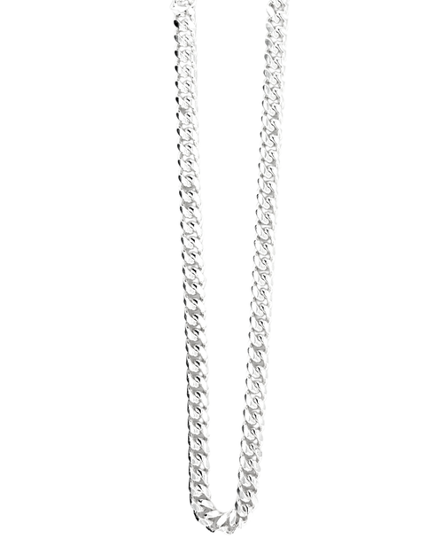 Sterling Silver 6mm Cuban Chain 24"
