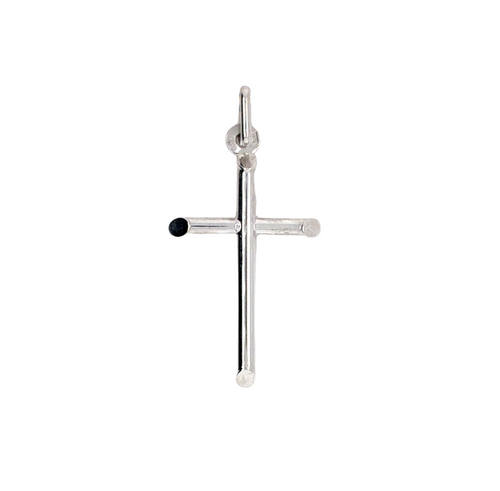 10kt White Gold Cross Charm