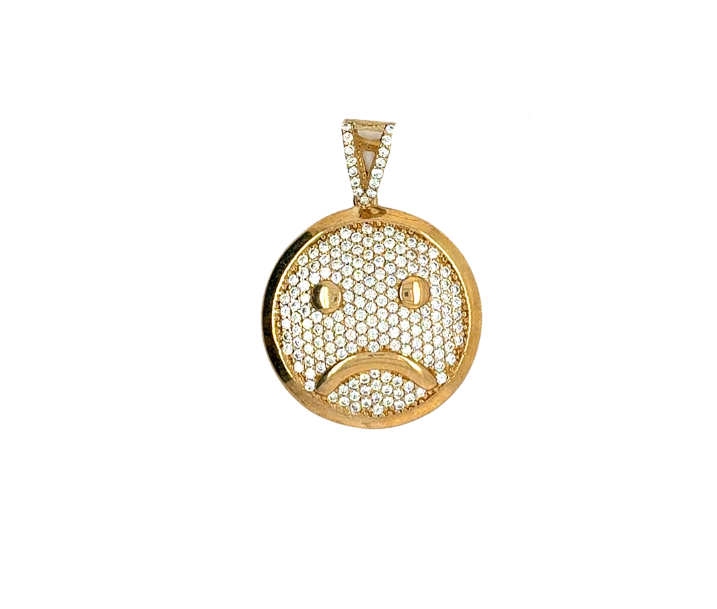 10kt Yellow Gold CZ Charm