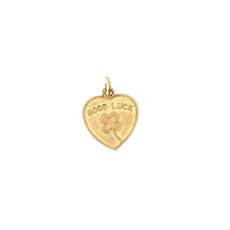 10kt Yellow Gold Good Luck Charm