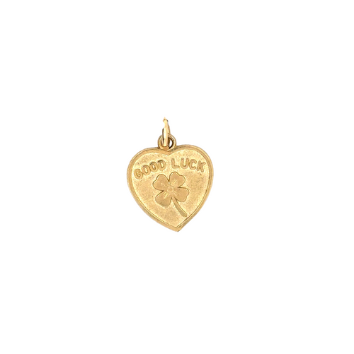 10kt Yellow Gold Good Luck Charm