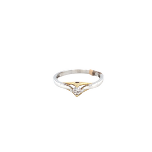 14kt Two-Tone Diamond Ring