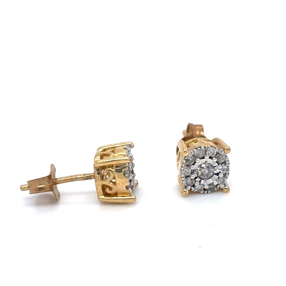 10kt Yellow Gold .25ct Diamond Stud Earring