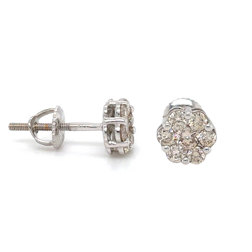 10kt White Gold .50ct Diamond Stud Earring