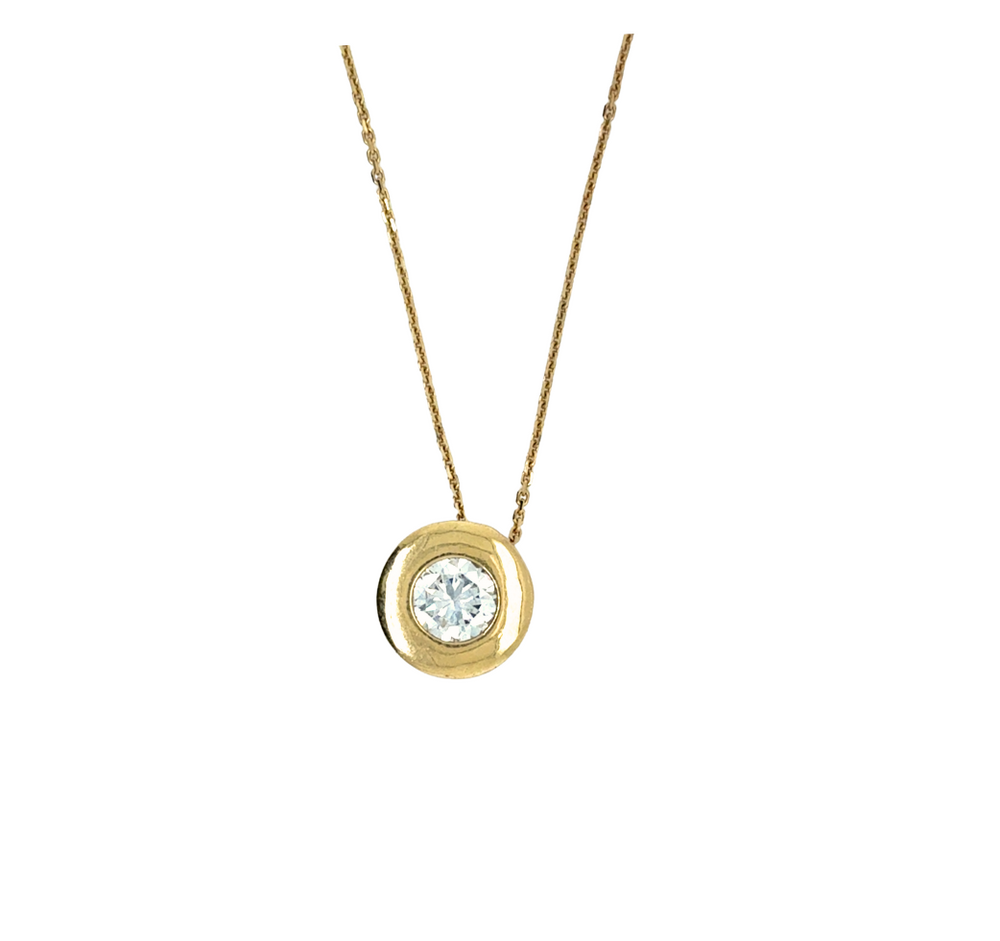 10kt Yellow Gold Fancy CZ Necklace