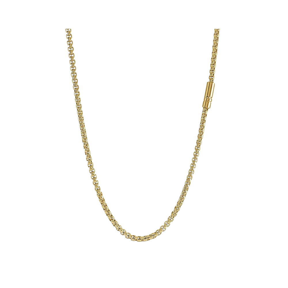 Italgem Stainless Steel Gold Plated Box Chain