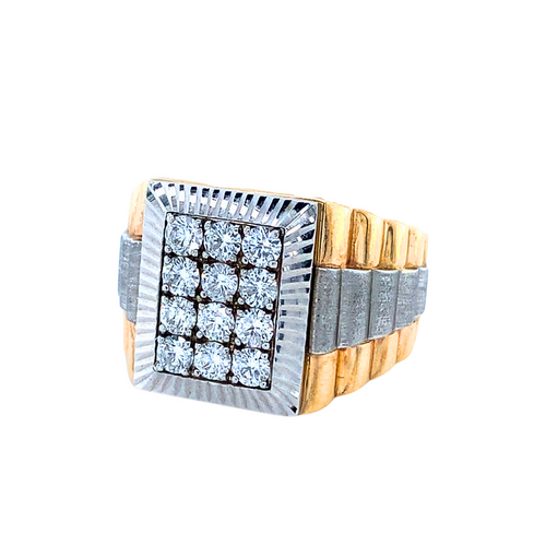 10kt Two-Tone Gold Diamond Ring