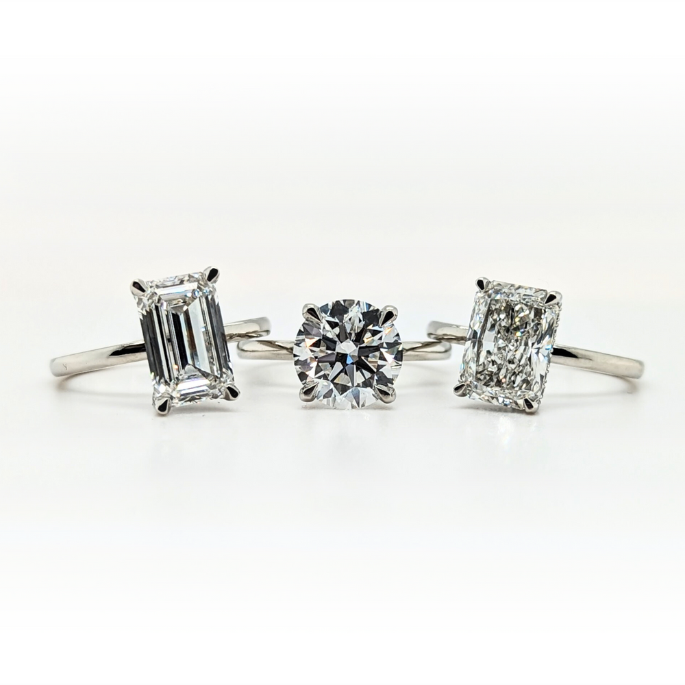 3ct Radiant Cut Engagement Ring - Special Price