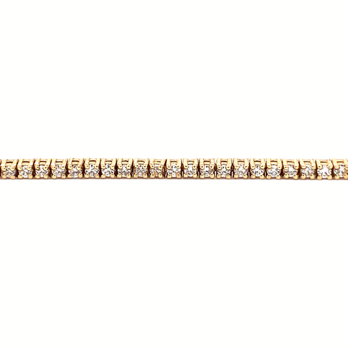 14K Yellow Gold Lab Grown Diamond Tennis Bracelet