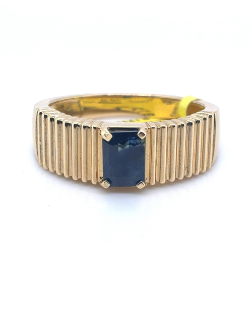 14kt Yellow Gold 1.10TW Sapphire Ring