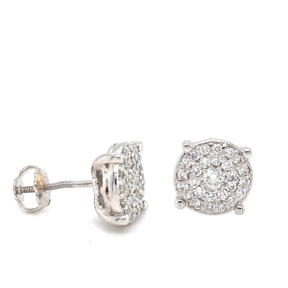 14kt White Gold .60ct Diamond Stud Earring
