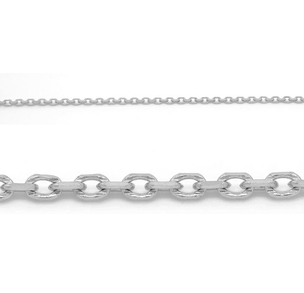 10kt White Gold 20'' Rolo Chain