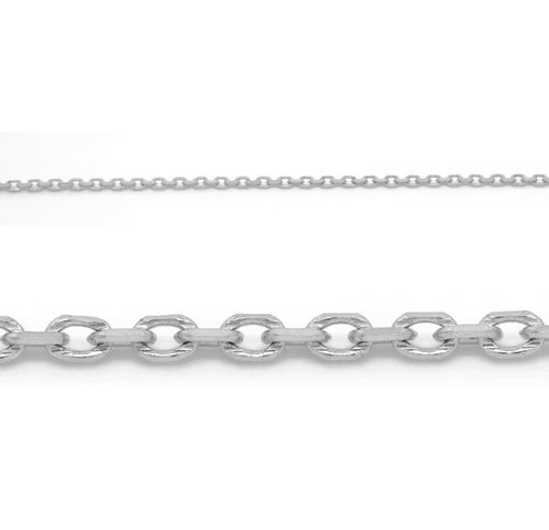 10kt White Gold 20'' Rolo Chain