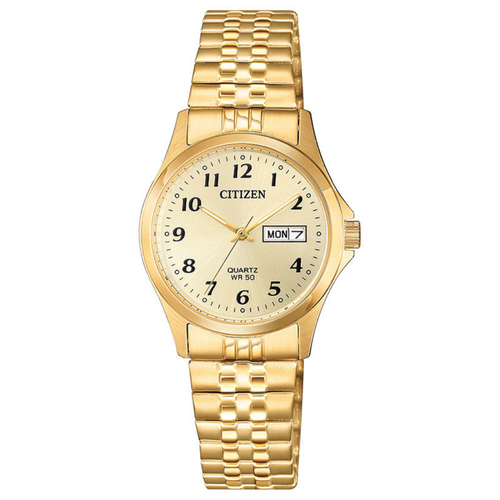 Citizen Quartz Gold Watch EQ2002-91P