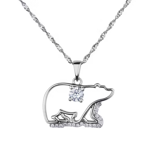 10k White Gold .06 + .10ct Canadian Diamond Pendant
