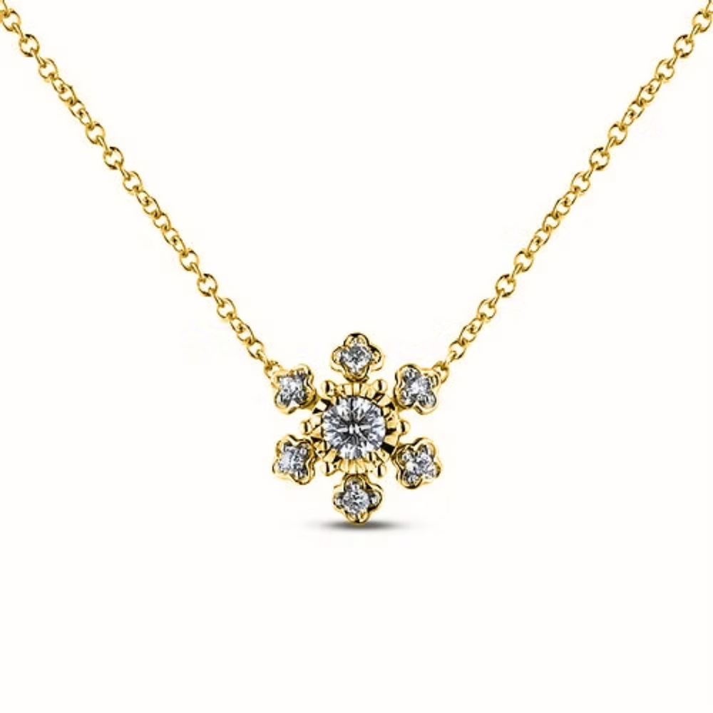 10k Yellow Gold .12 + .06ct Canadian Diamond Pendant