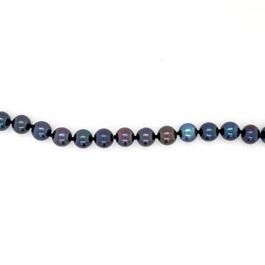 14kt Yellow Gold Black Pearl Bracelet