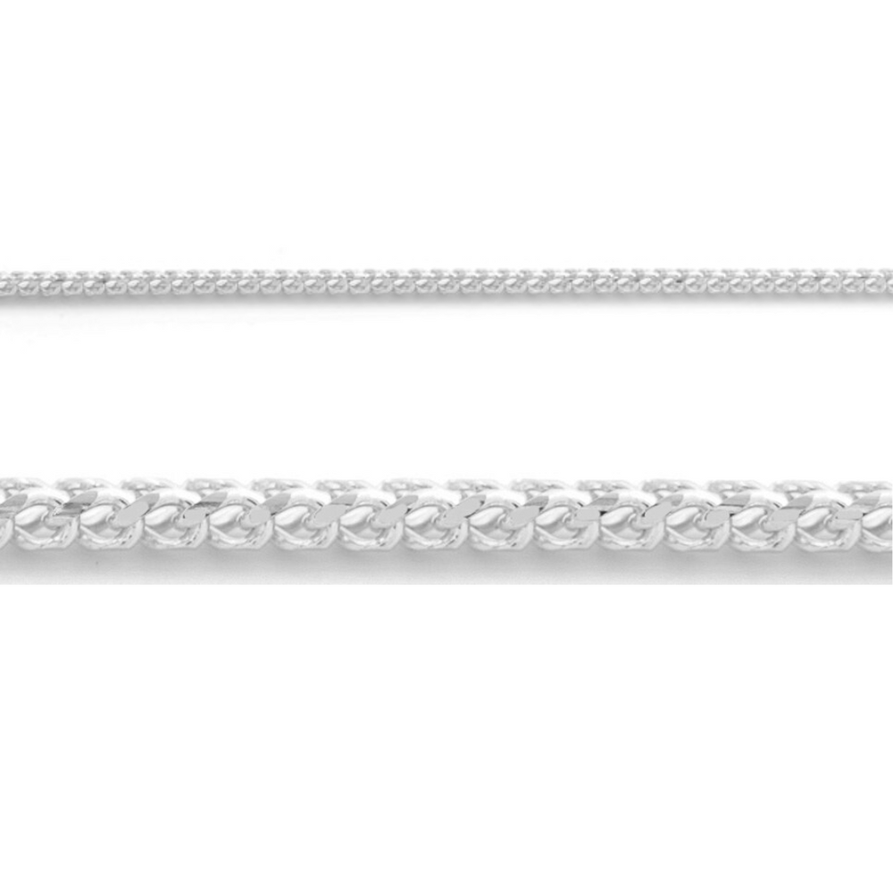 10kt White Gold 20'' Franco Chain