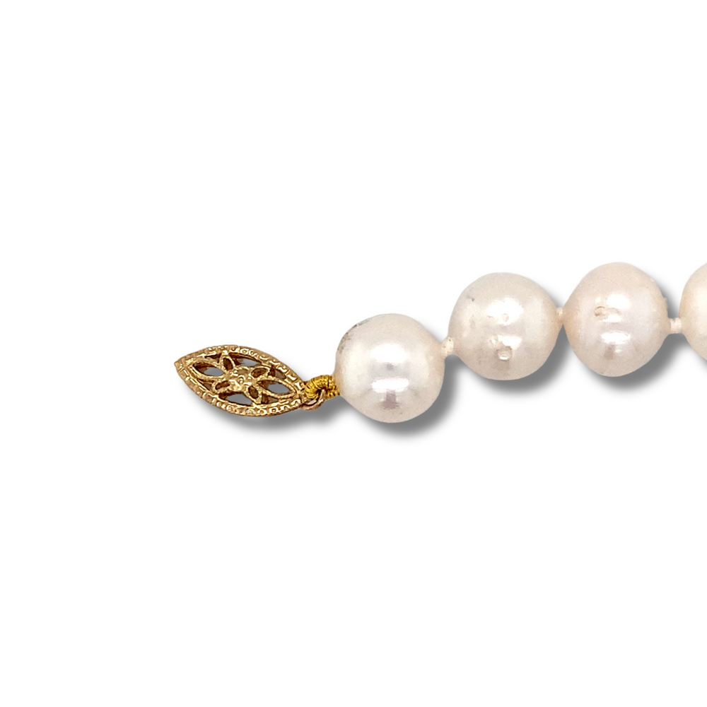 14kt Yellow Gold Akoya Pearl Bracelet
