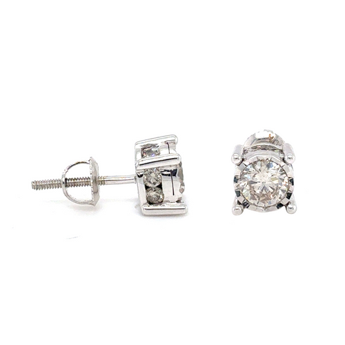10kt White Gold 1ct Diamond Stud Earring
