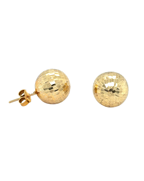 10kt Yellow Gold Ball Stud Earrings