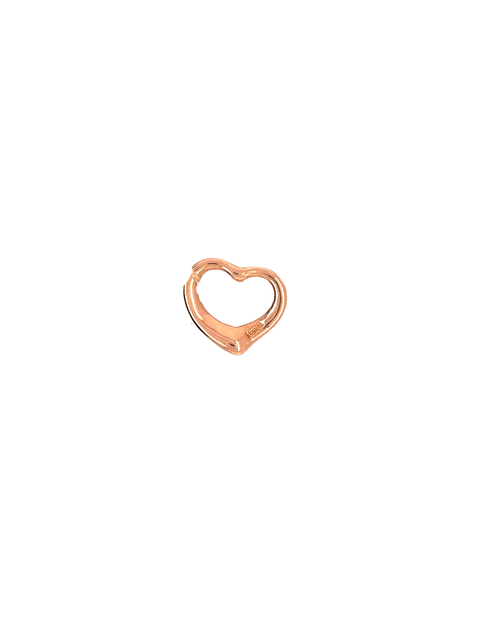 10kt Rose Gold Floating Heart  Charm