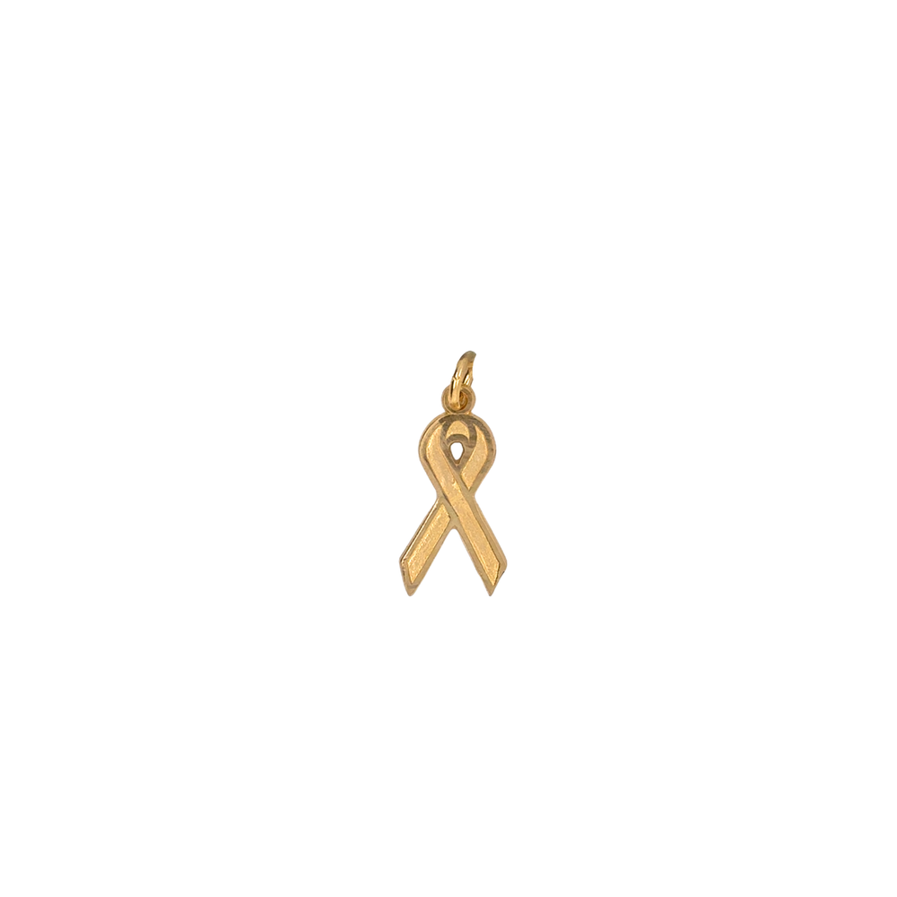 10kt Yellow Gold Ribbon Charm