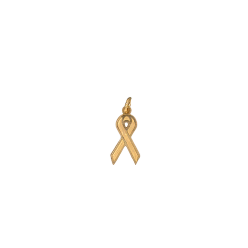 10kt Yellow Gold Ribbon Charm