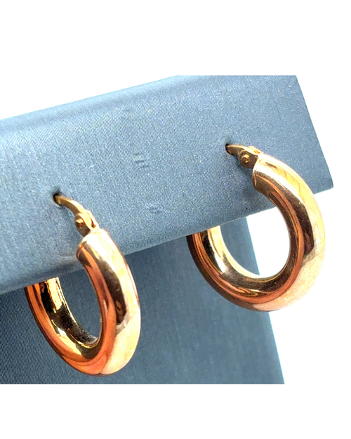 14kt Yellow Gold Fancy Hoop Earrings