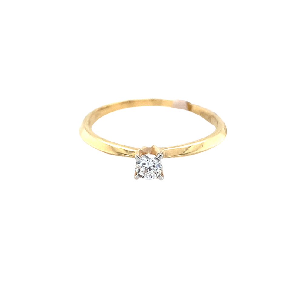 14kt Yellow Gold Diamond Ring