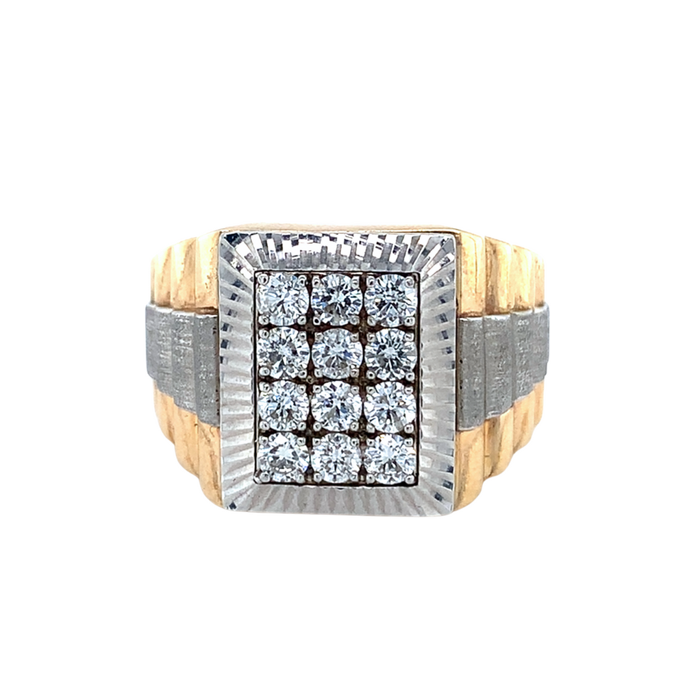 10kt Two-Tone Gold Diamond Ring