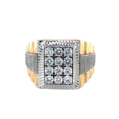 10kt Two-Tone Gold Diamond Ring