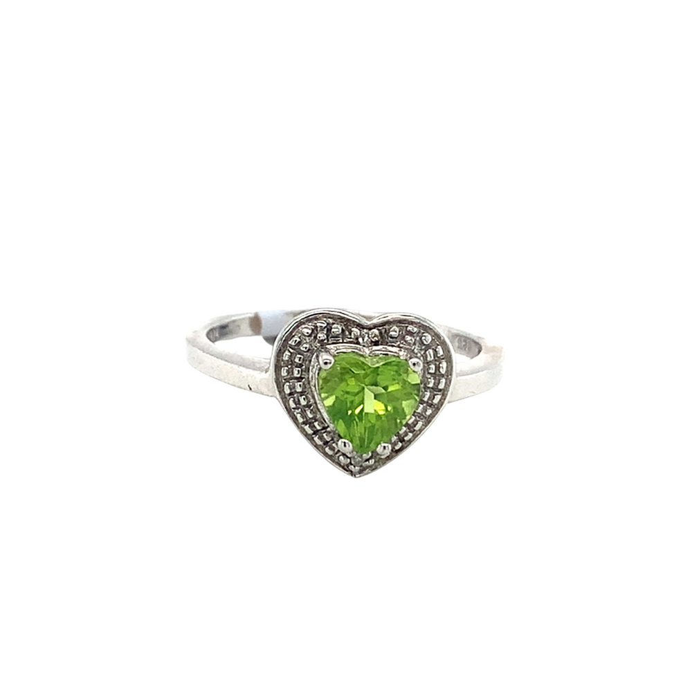 Sterling Silver Ring with Peridot