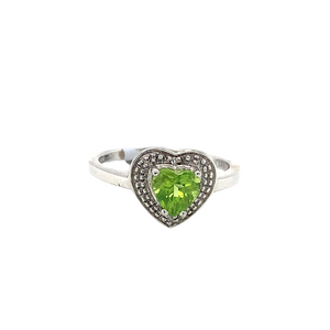 Sterling Silver Ring with Peridot
