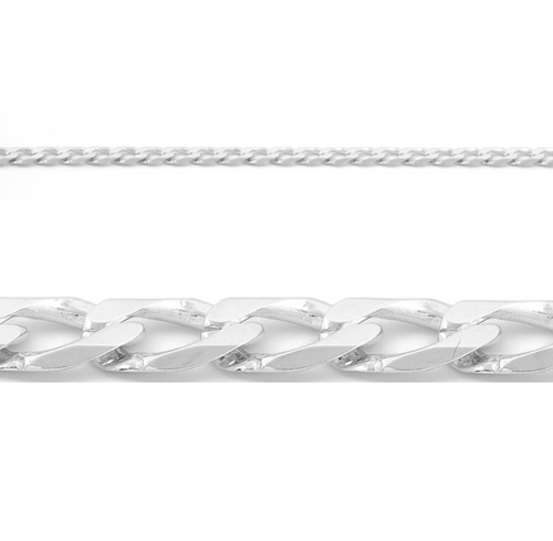 10kt White Gold 20'' Curb Chain
